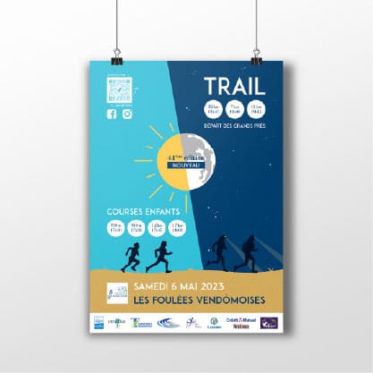 Support de communication - Affiche pour les Foulées Vendômoises
